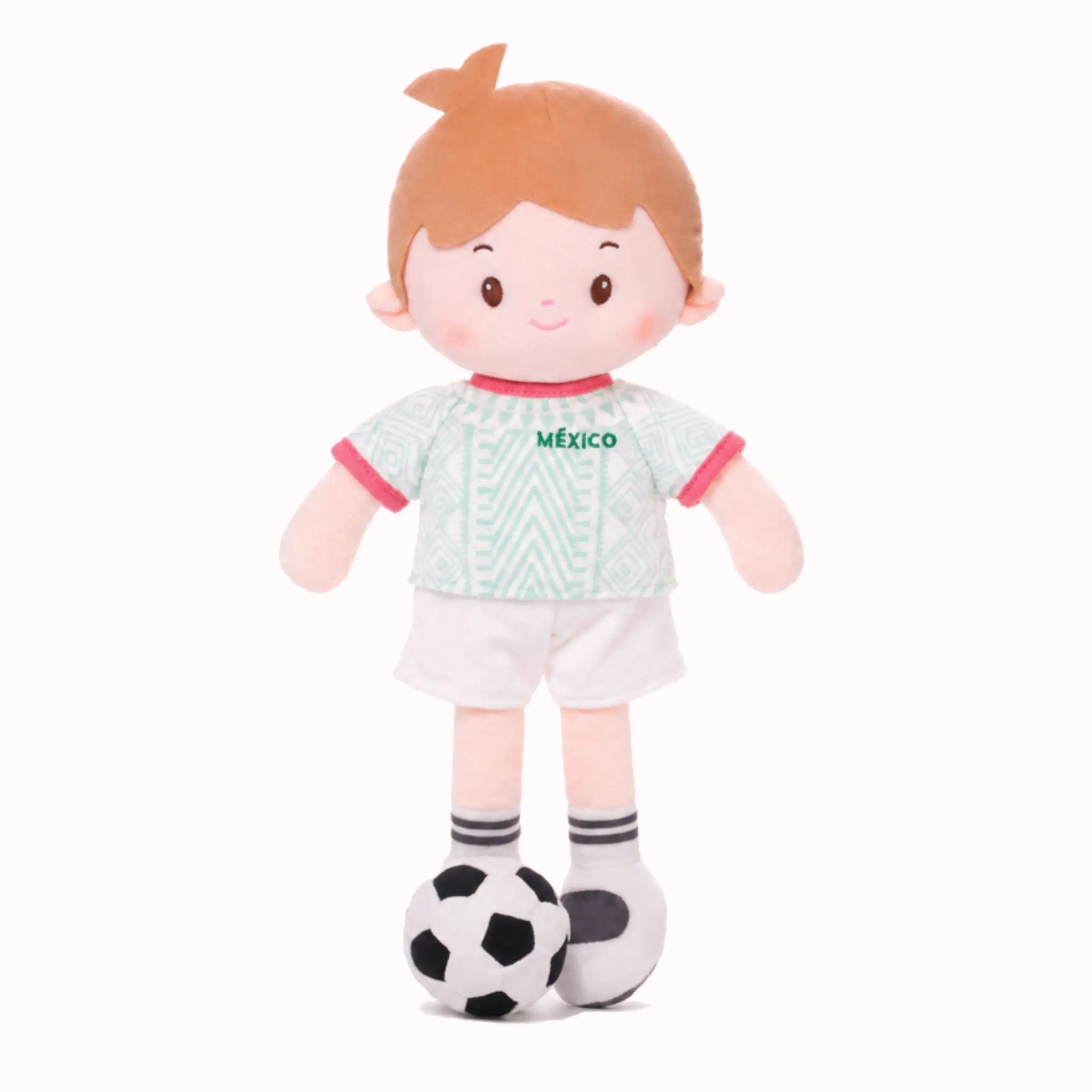 Personalized Soccer Boy - MEX (2 Skin Tones) - Cute Doll Clothes Set