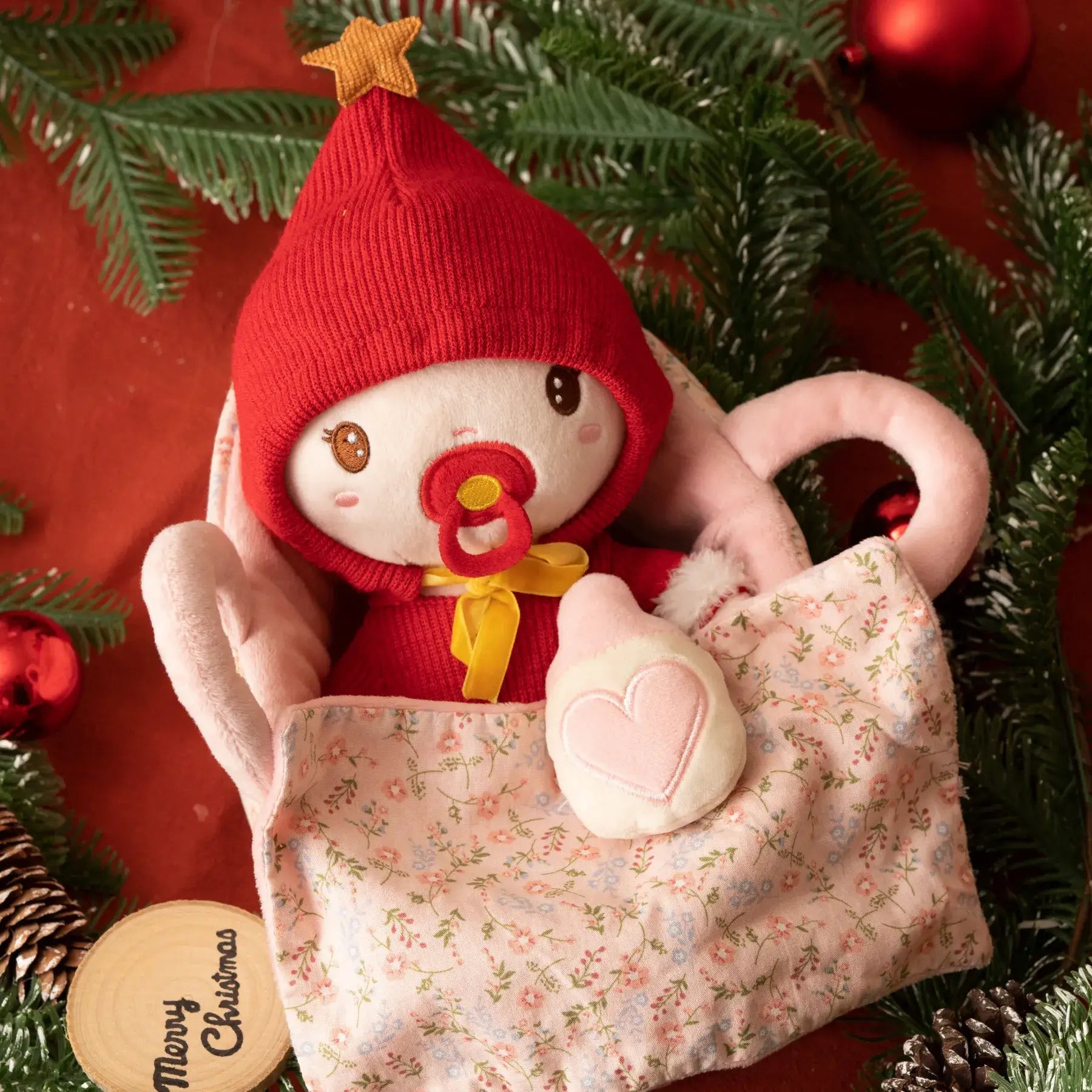 Personalized Christmas Baby Girl - Lovely Doll Style Set