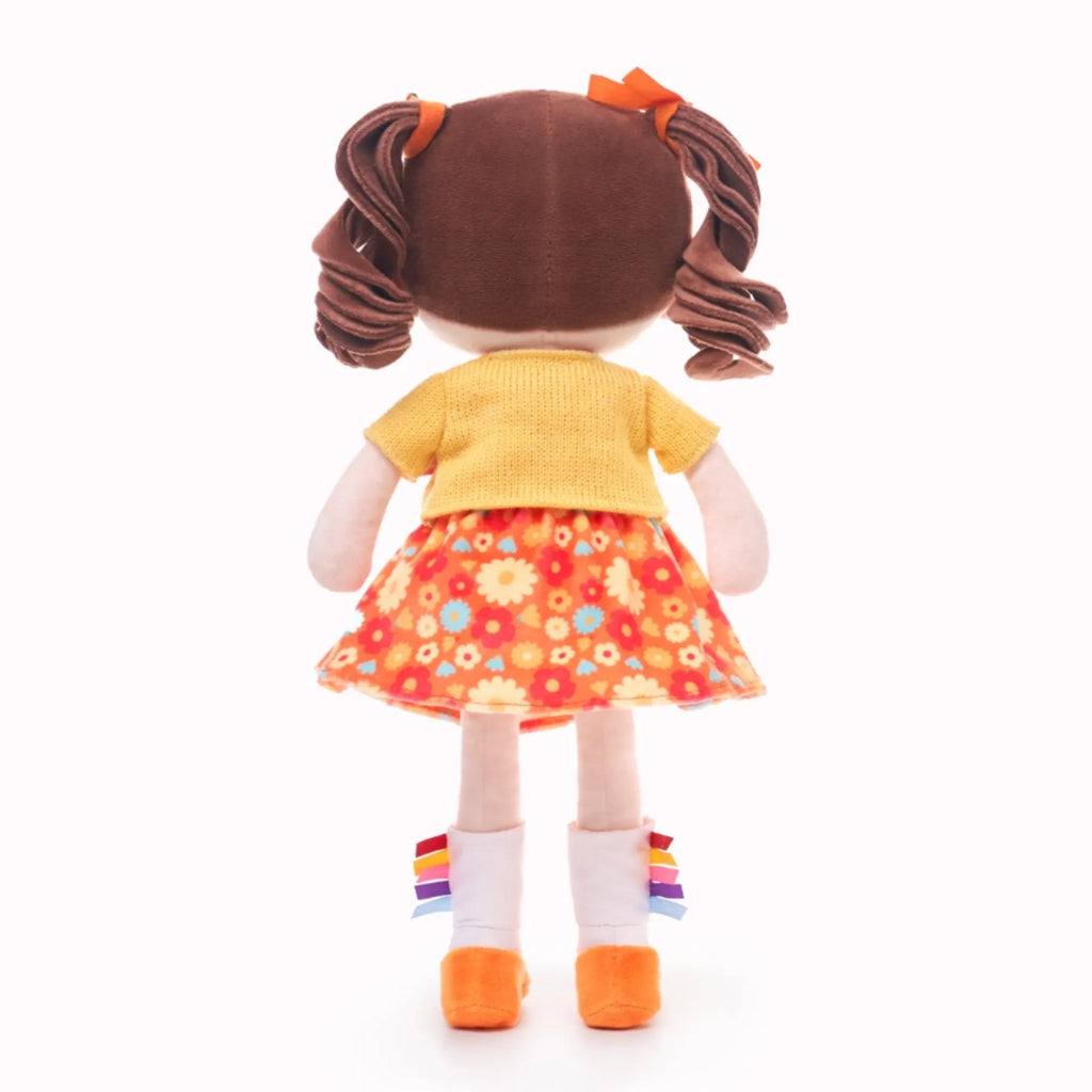 Personalized Flora Girl - Montessori Doll - Large Size Doll Style Set