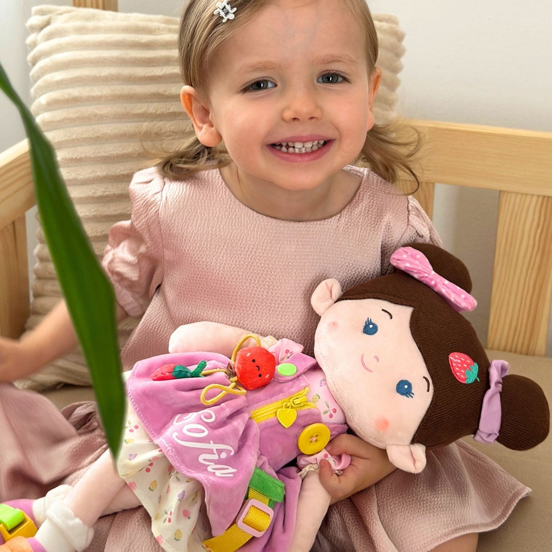 Personalized Jucy Girl Joosee - Montessori Doll - Charming Play Doll