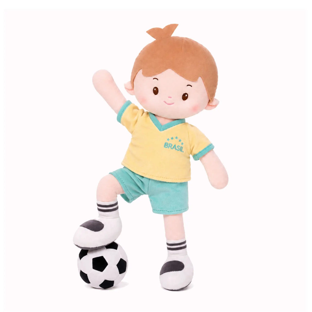 Personalized Soccer Boy - BRA (2 Skin Tones) - Stylish Play Doll