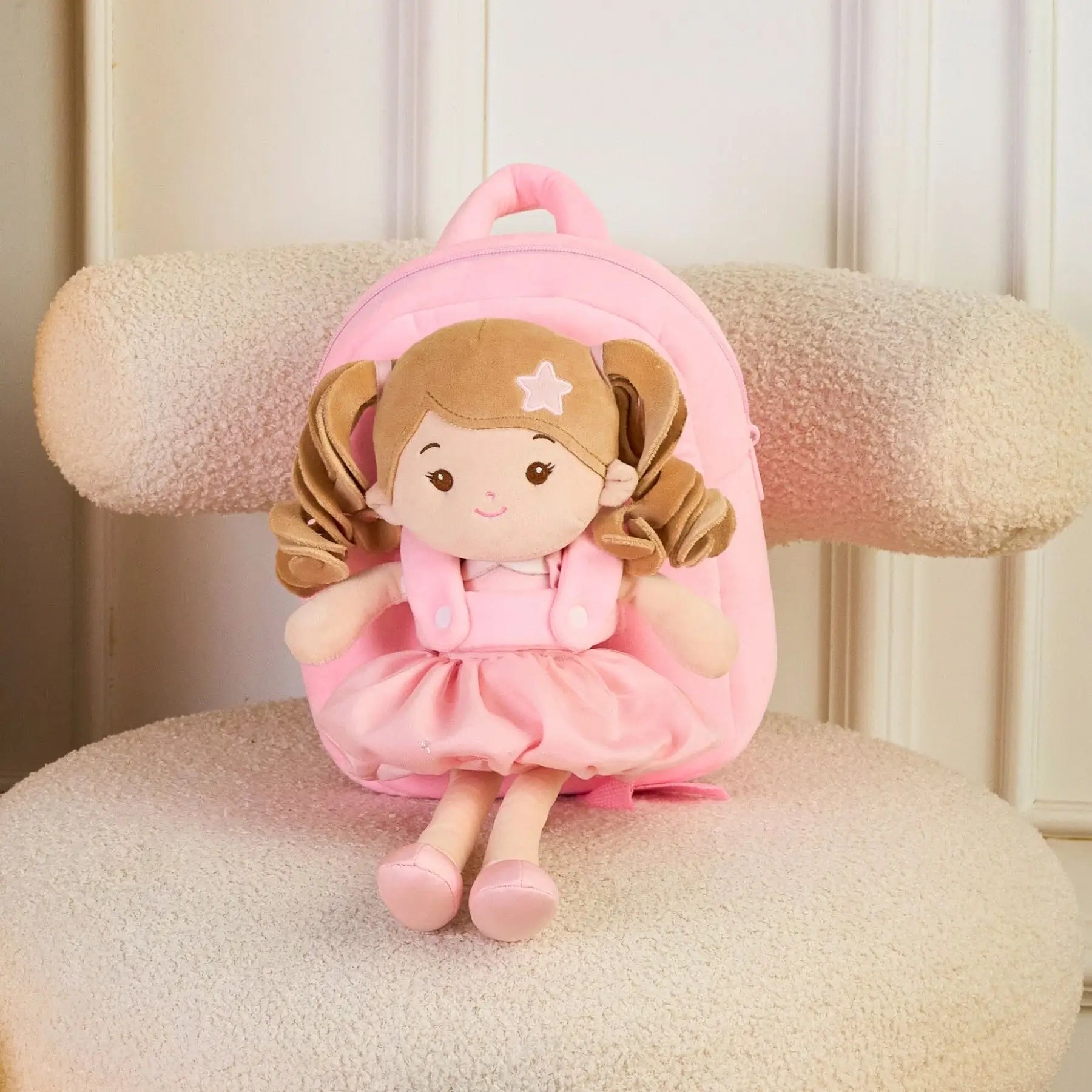 Personalized Princess Starlet Doll Backpack - Pink - Boutique Style Doll Style Set
