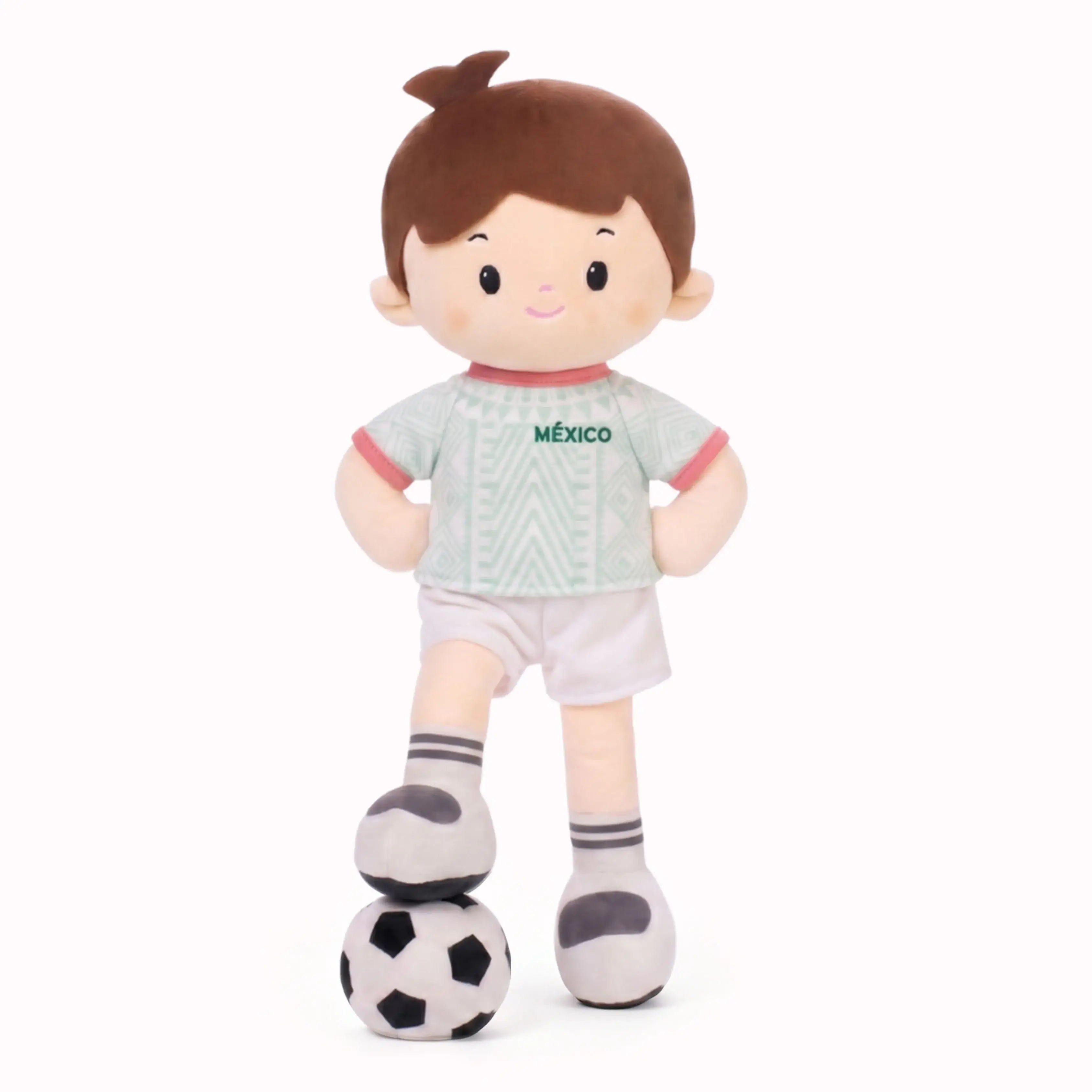Personalized Soccer Boy - MEX (2 Skin Tones) - Cute Doll Clothes Set