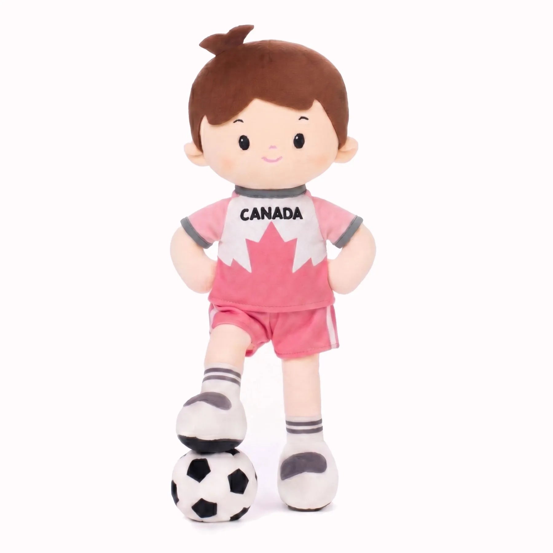 Personalized Soccer Boy - CAN (2 Skin Tones) - Pretty Soft Doll
