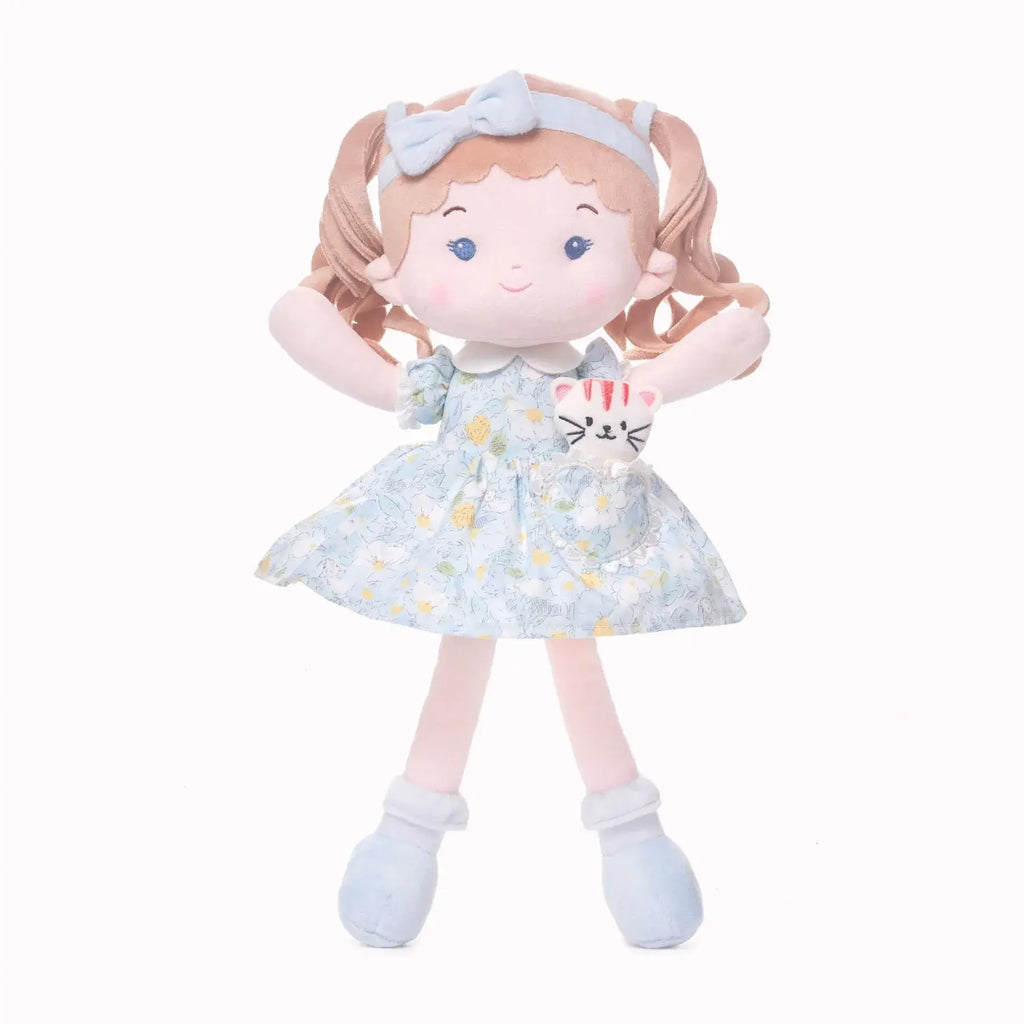 Personalized Lily Girl & Her Pet - Pretty Dress Up Doll