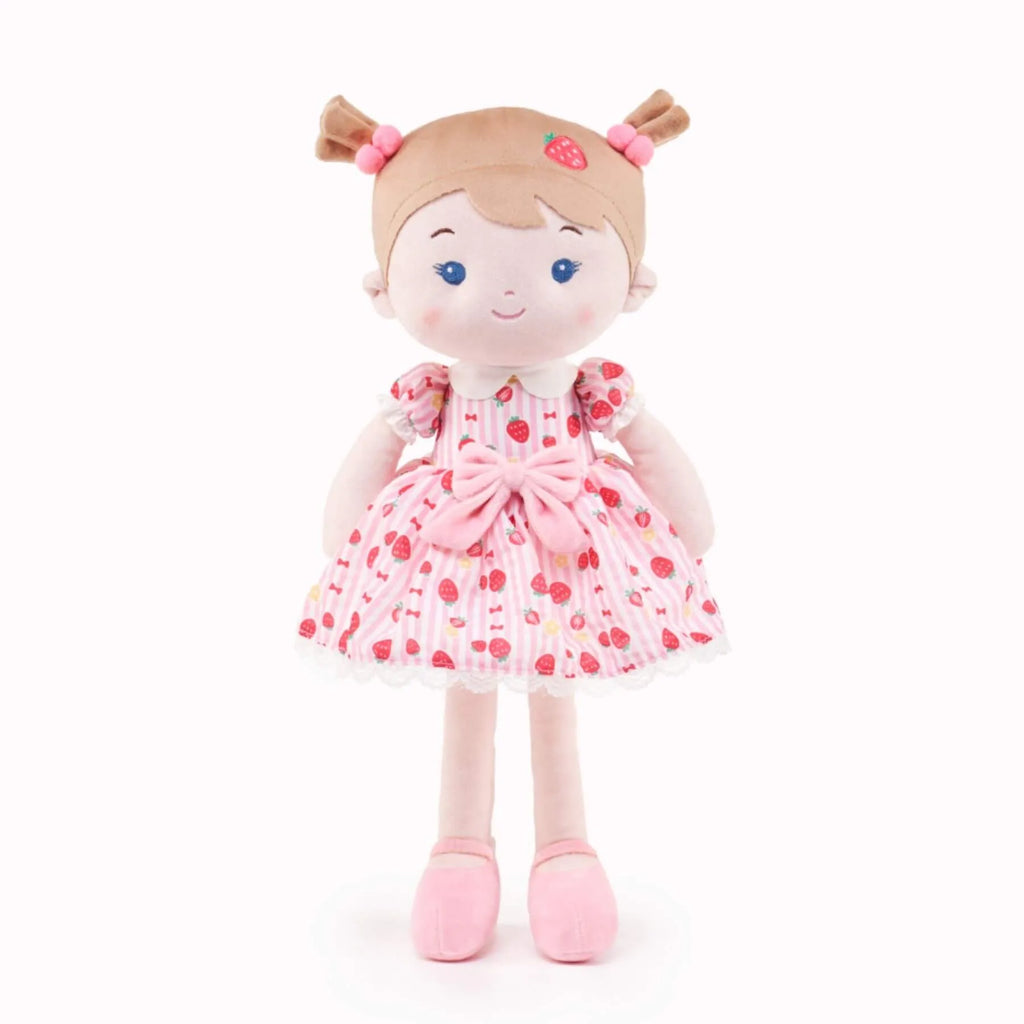 Personalized Strawberry Girl - Pink - Stylish Doll Clothes Set