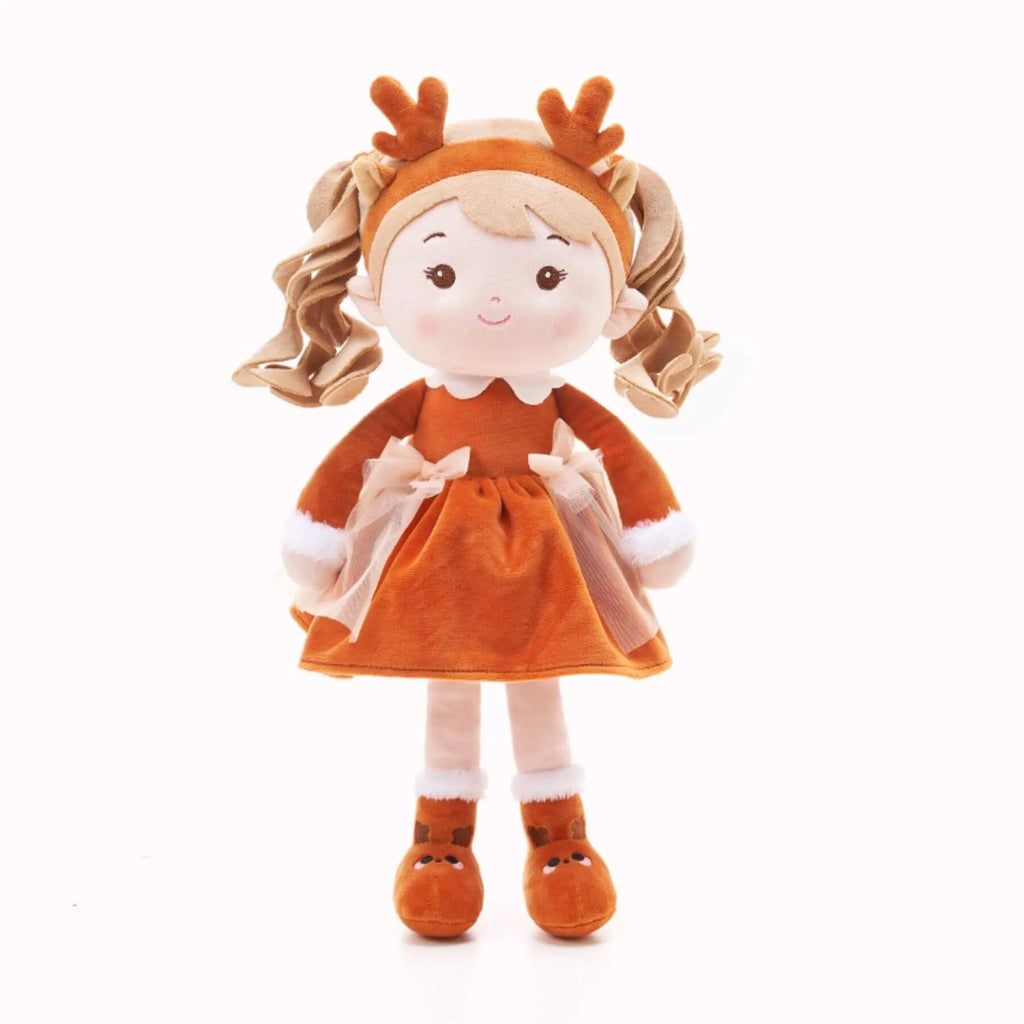 Personalized Reindeer Girl - Boutique Style Doll Clothes Set