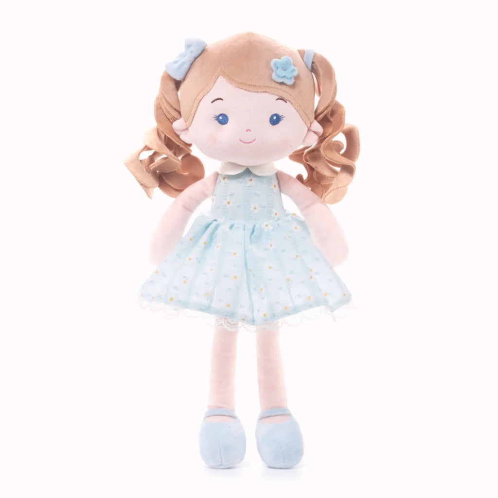 Personalized Melia Girl - Blue - Modern Doll For Display
