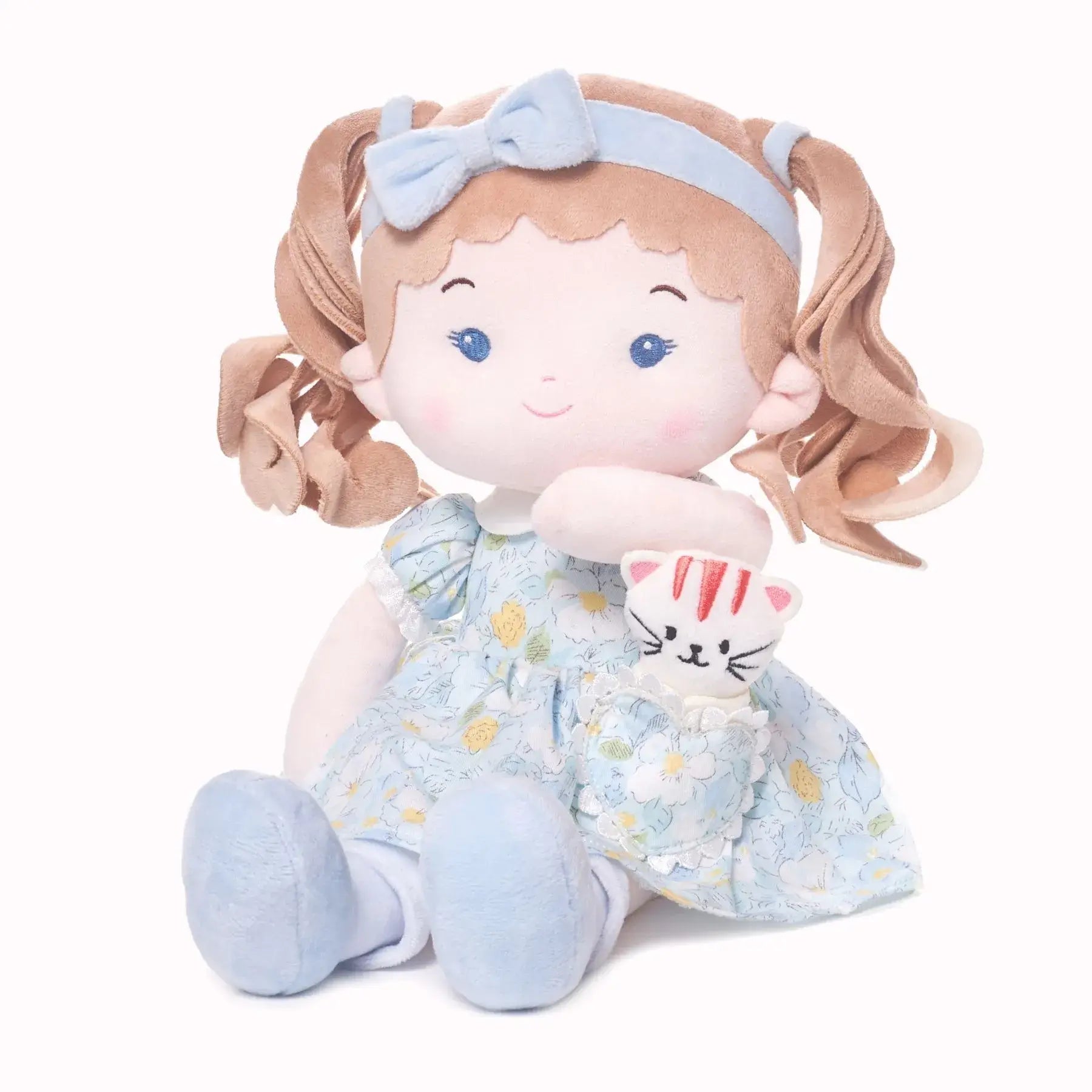Personalized Lily Girl & Her Pet - Pretty Dress Up Doll