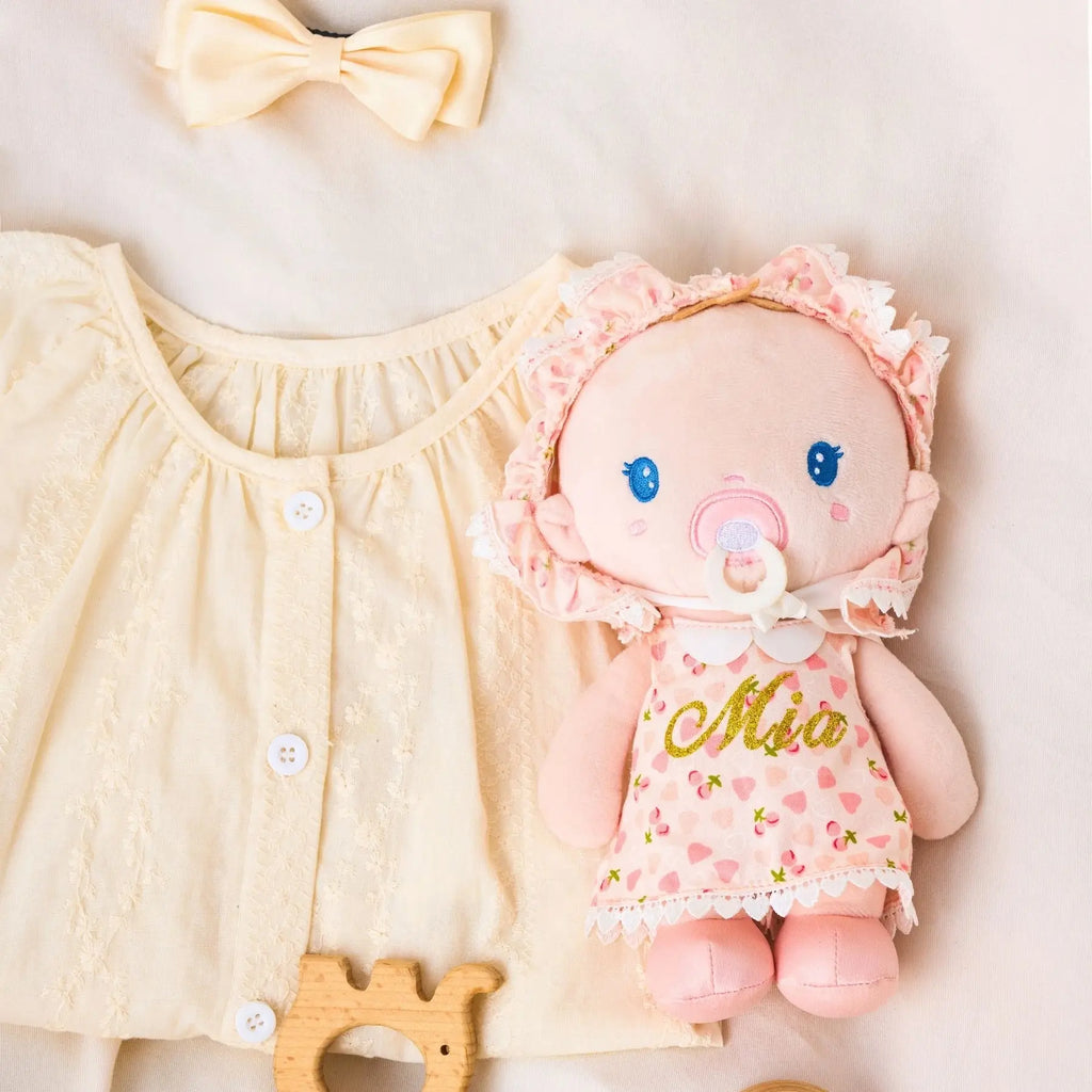 Personalized Cherry Baby Girl - Gift Ready Doll Collection
