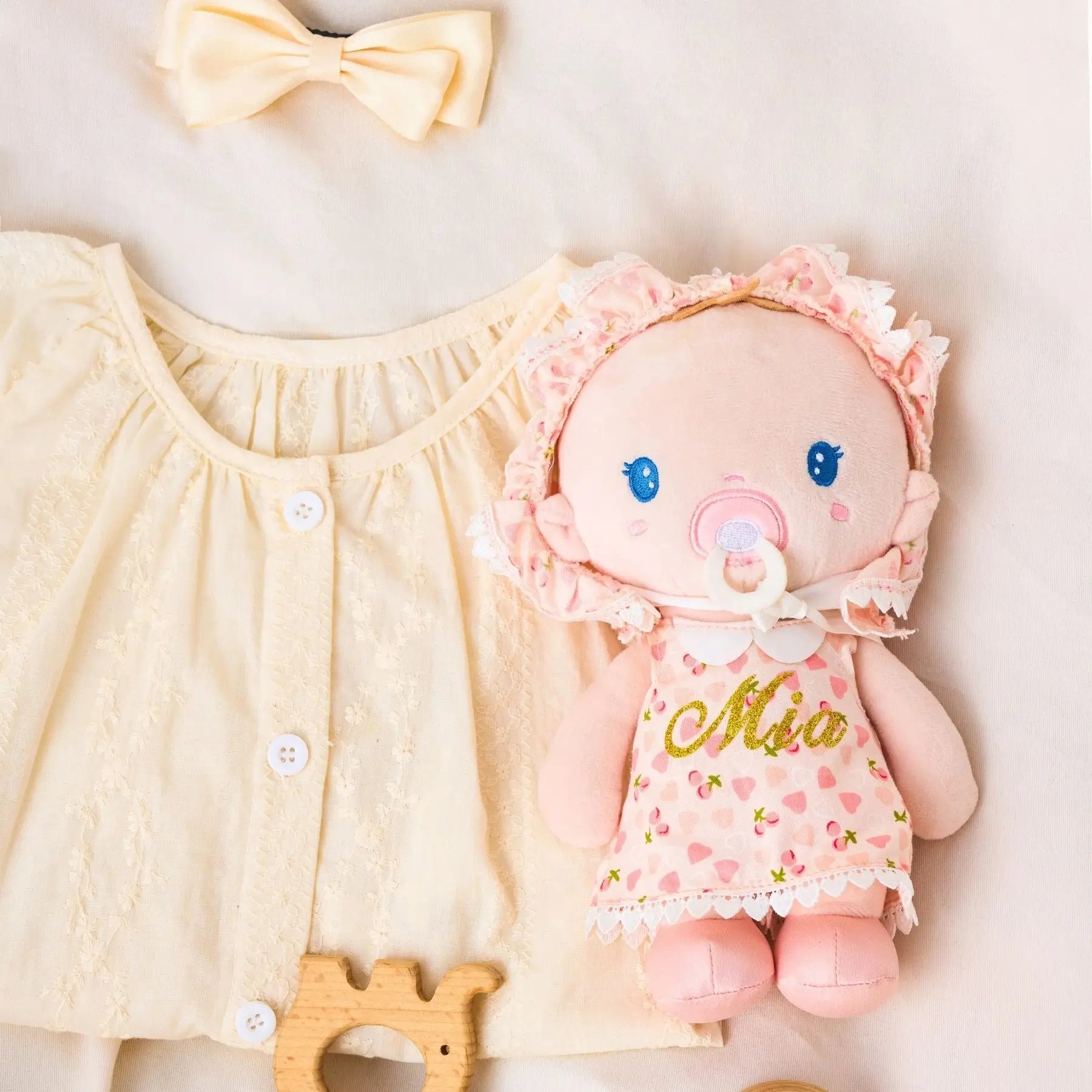 Personalized Cherry Baby Girl - Gift Ready Doll Collection