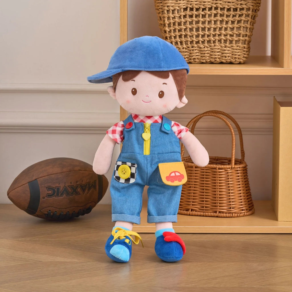 Personalized Crayon Charles - Montessori Doll - Small Size Doll Accessory Set