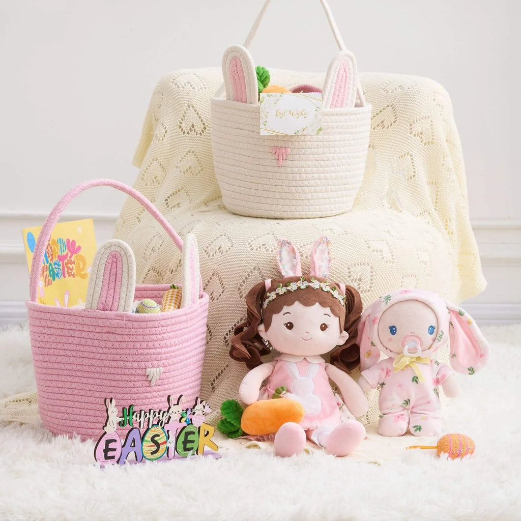 Personalized Bunny Baby Girl - Everyday Doll Style Set