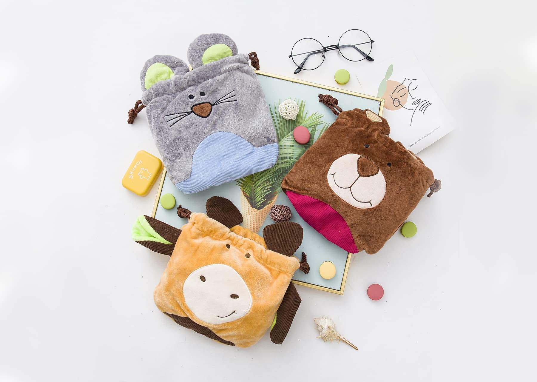 Leyadoll - Animal Drawstring Bag - Stylish Doll For Display