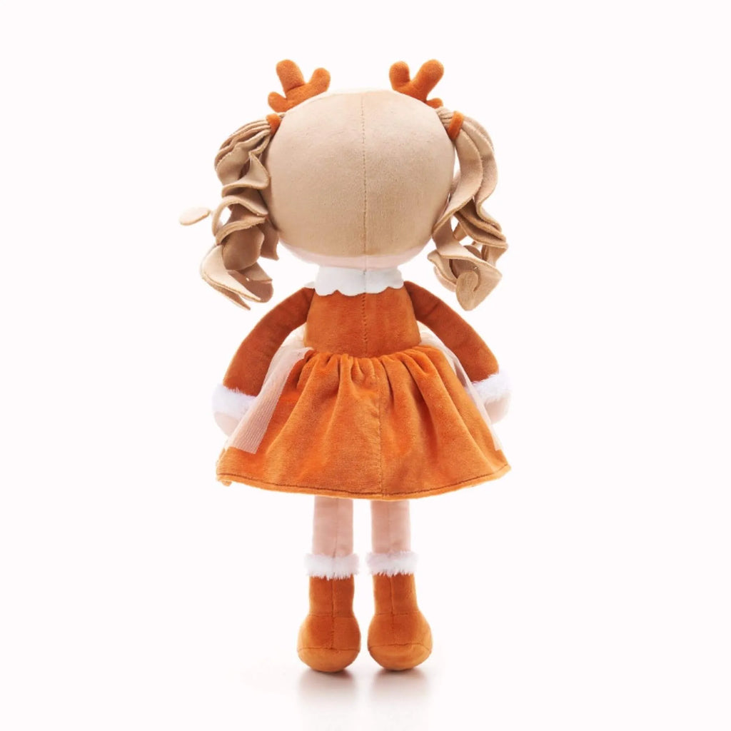 Personalized Reindeer Girl - Boutique Style Doll Clothes Set