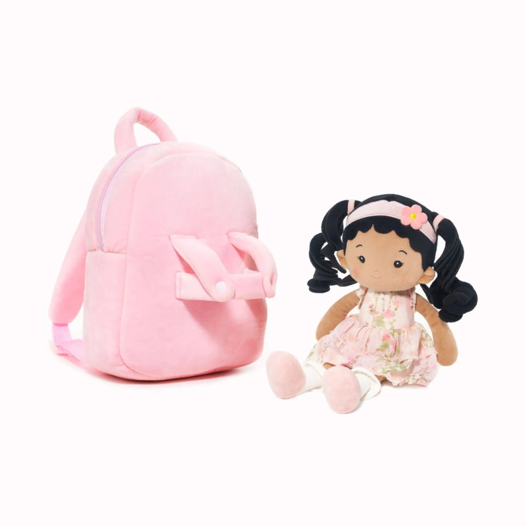 Personalized Princess Petal Doll Backpack - Cozy Mini Doll