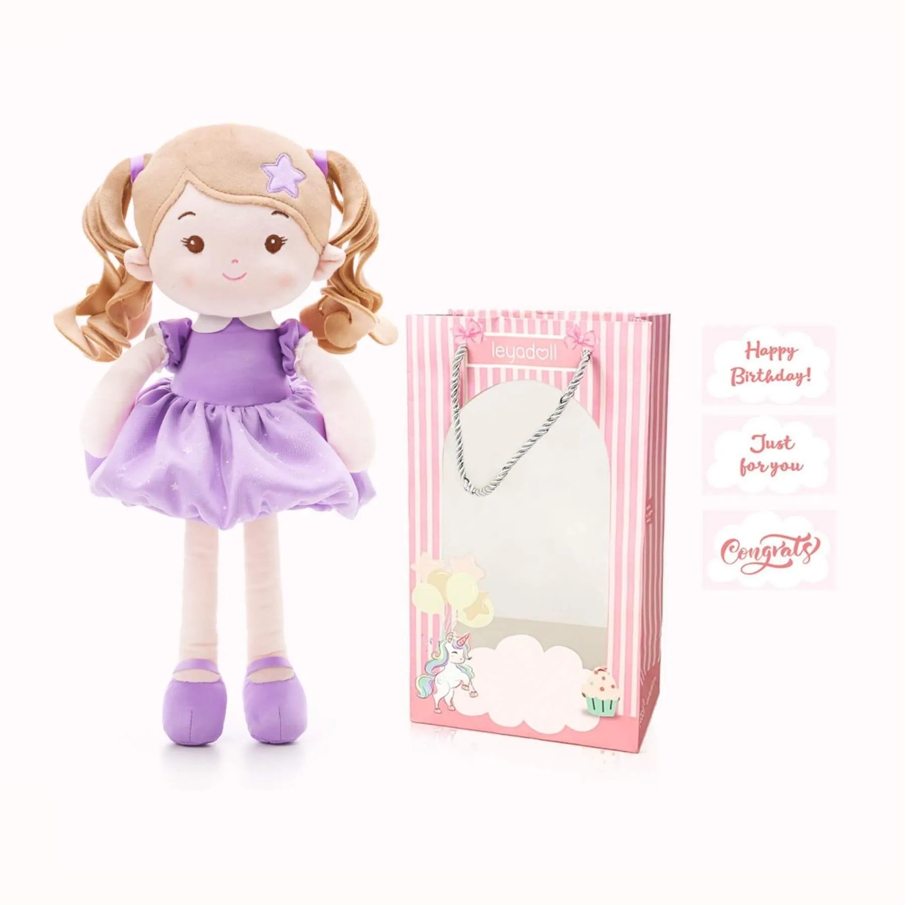 Personalized Princess Starlet - Purple - Gentle Play Doll