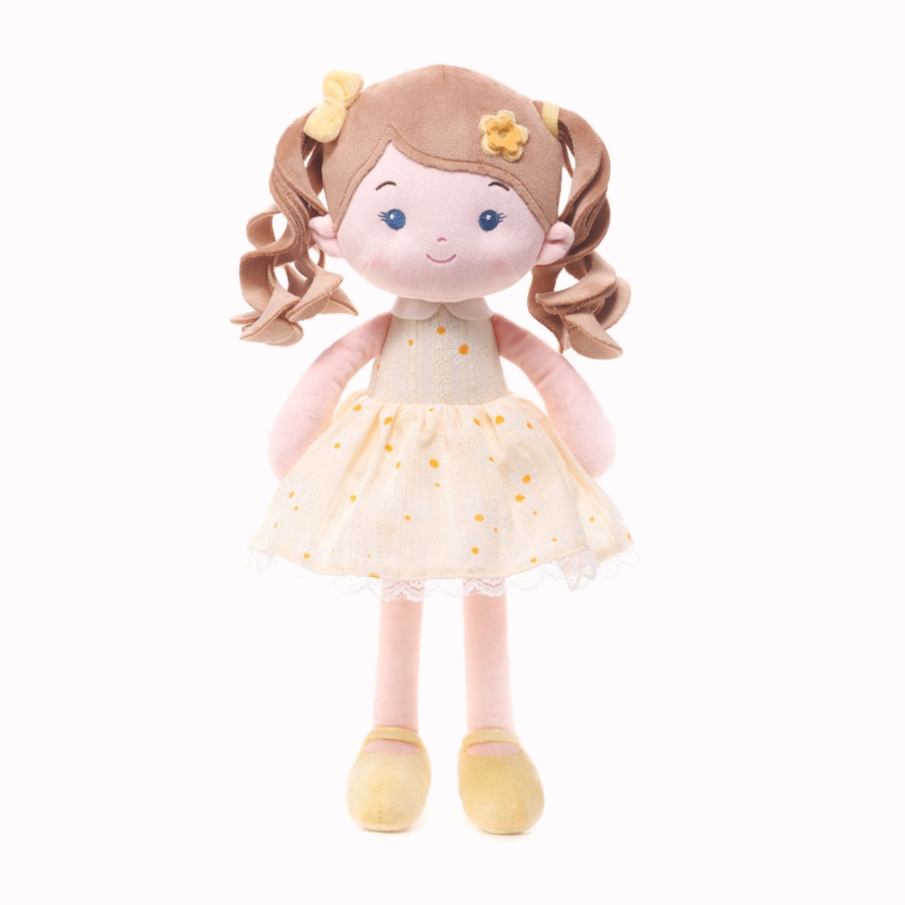 Personalized Daisy Girl - Yellow - Realistic Look Doll Clothes Set