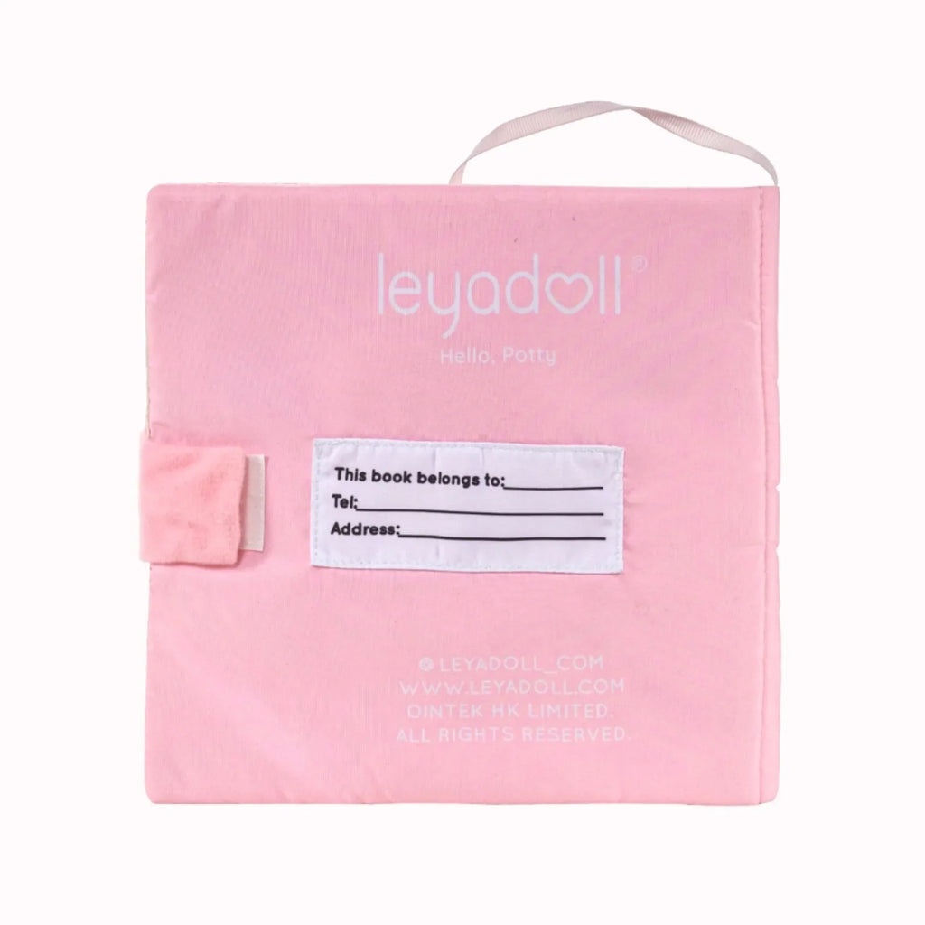 Hello Potty for Girls - Personalized Montessori Soft Book - Boutique Style Dress Up Doll