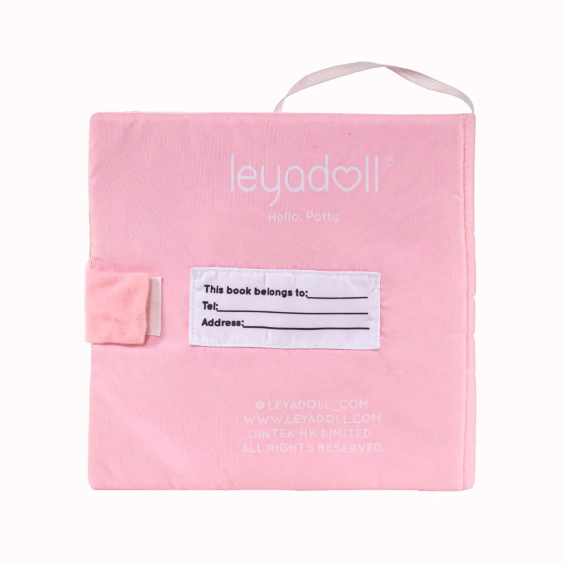 Hello Potty for Girls - Personalized Montessori Soft Book - Boutique Style Dress Up Doll
