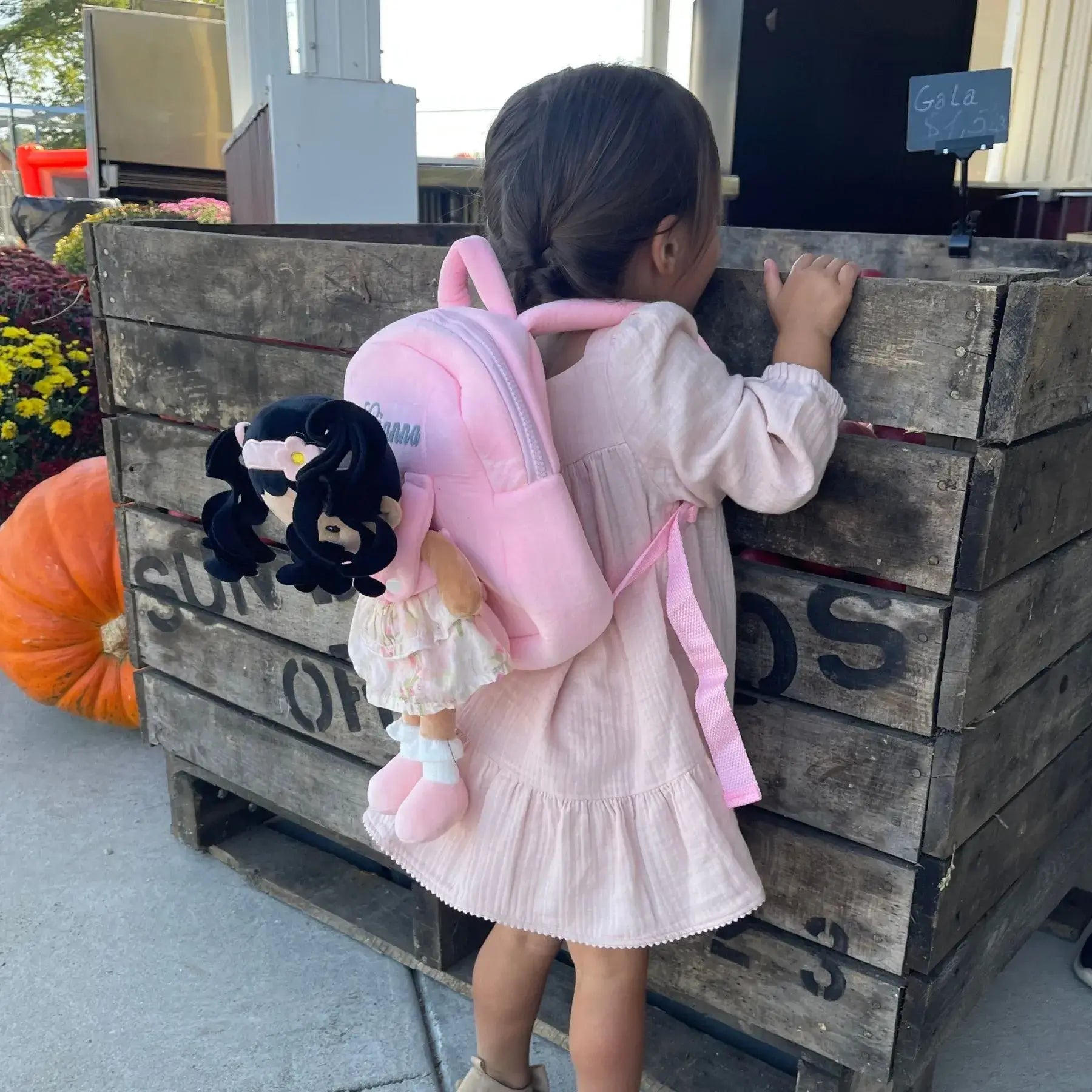 Personalized Princess Petal Doll Backpack - Cozy Mini Doll
