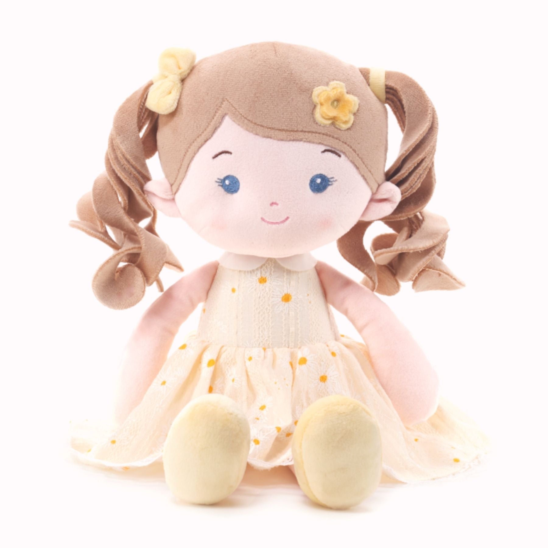 Personalized Daisy Girl - Yellow - Realistic Look Doll Clothes Set