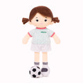 Personalized Soccer Girl - MEX (2 Skin Tones) - Modern Doll Clothes Set