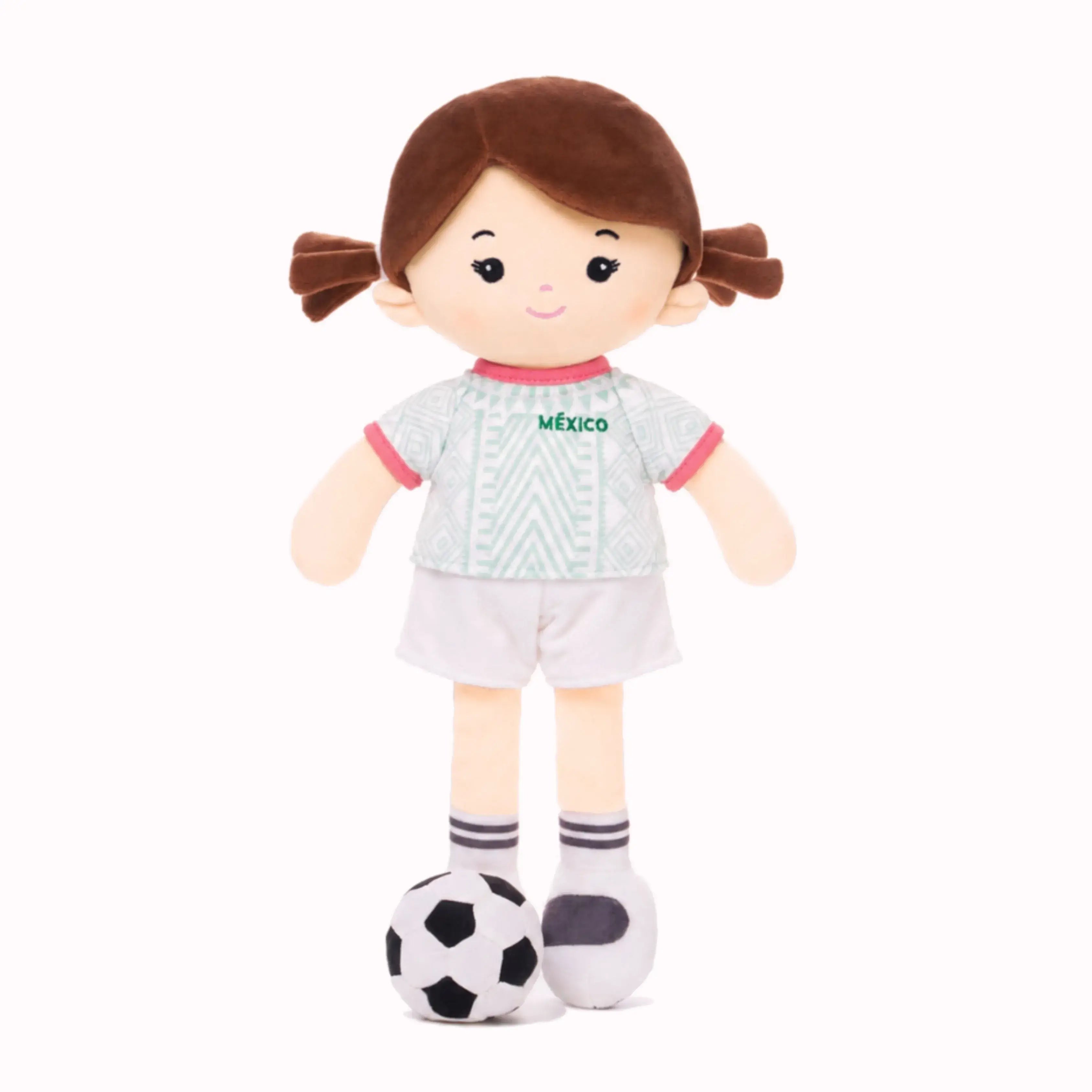 Personalized Soccer Girl - MEX (2 Skin Tones) - Modern Doll Clothes Set