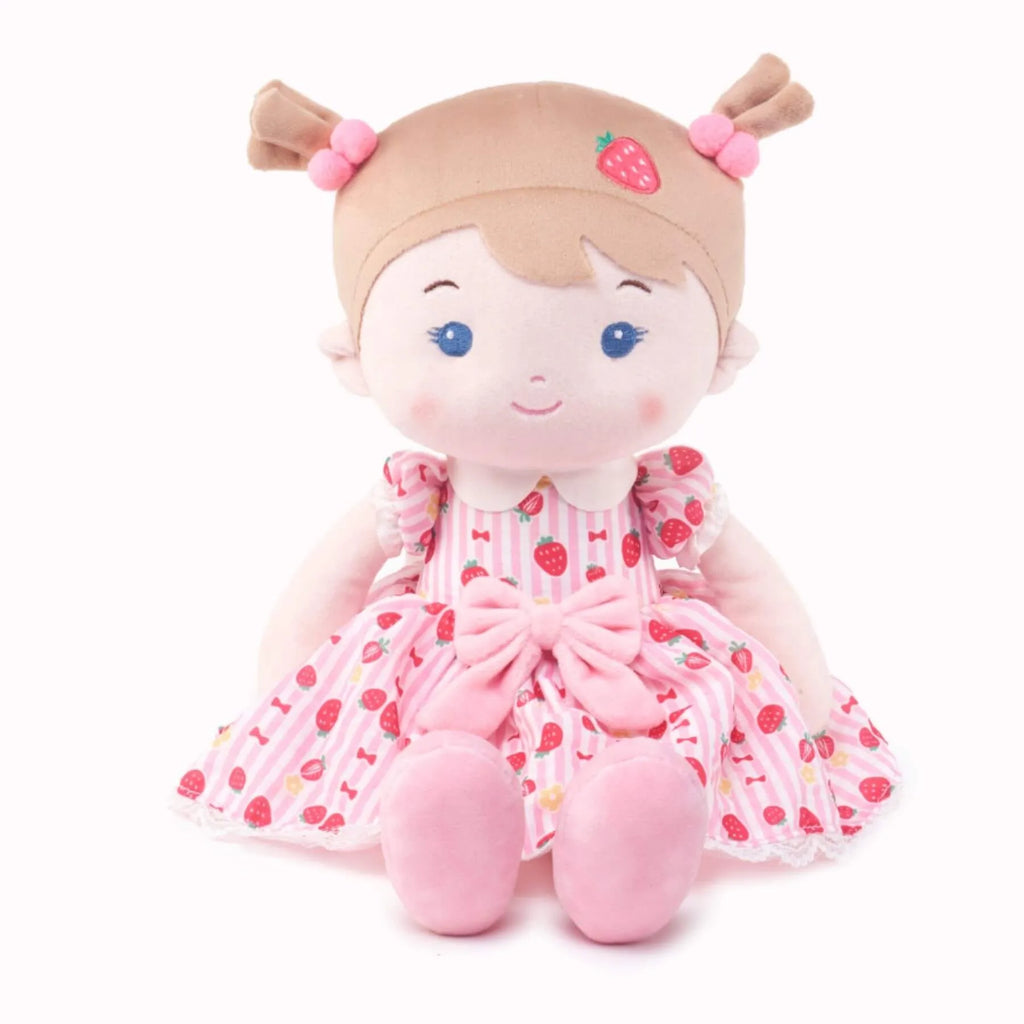 Personalized Strawberry Girl - Pink - Stylish Doll Clothes Set