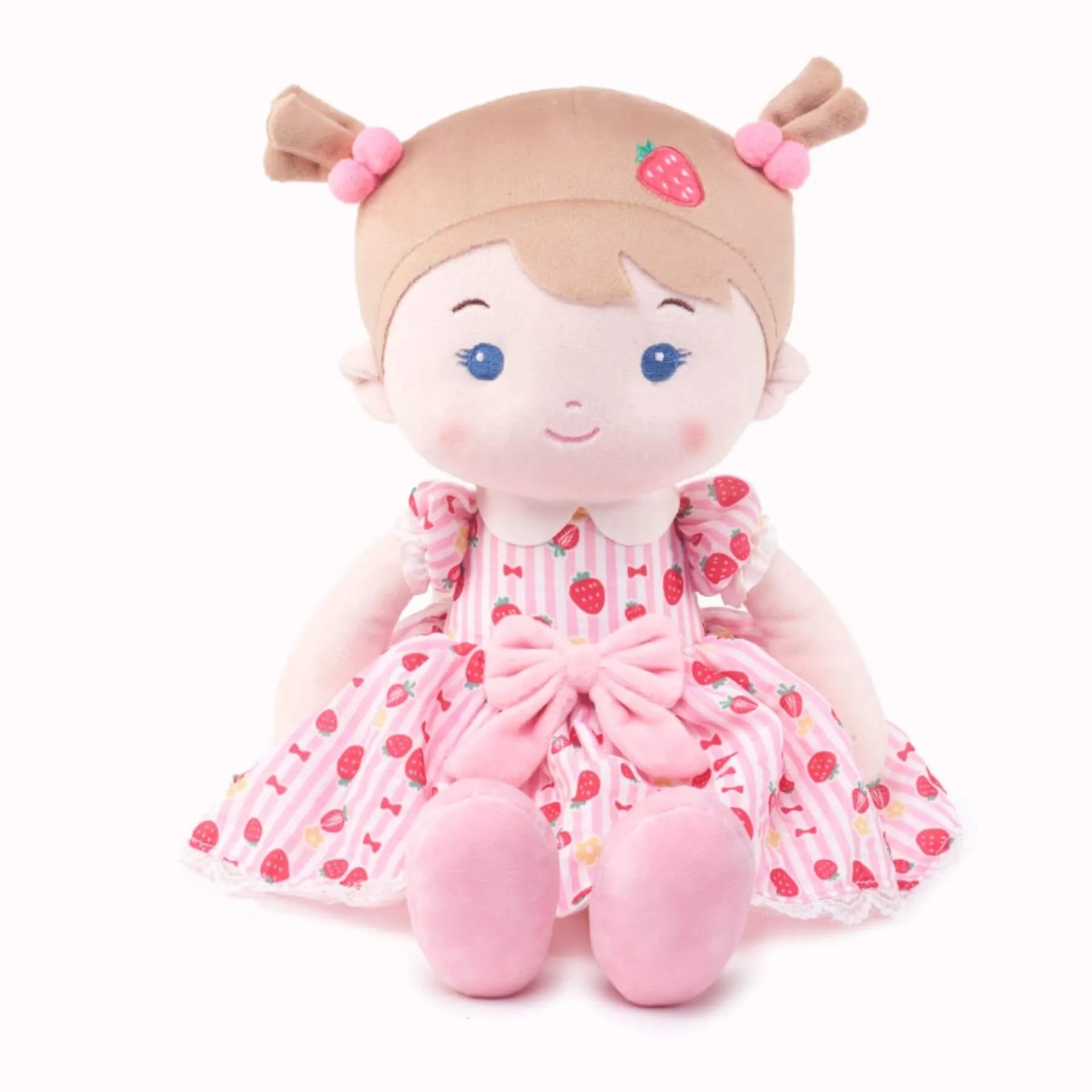 Personalized Strawberry Girl - Pink - Stylish Doll Clothes Set