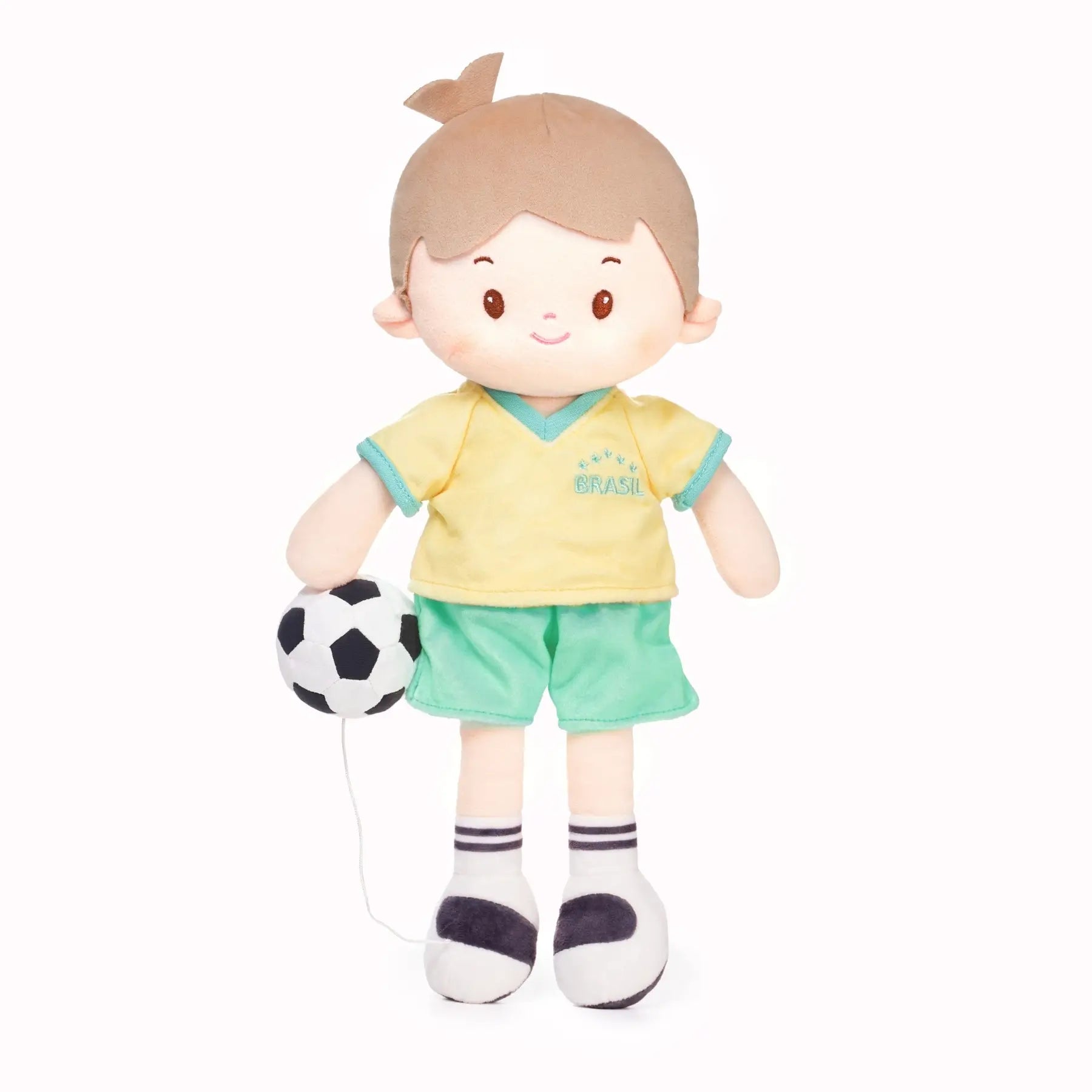 Personalized Soccer Boy - BRA (2 Skin Tones) - Stylish Play Doll