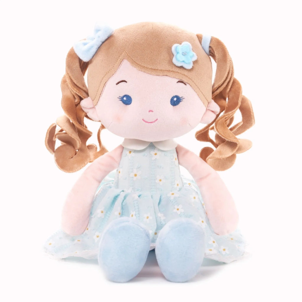 Personalized Melia Girl - Blue - Modern Doll For Display