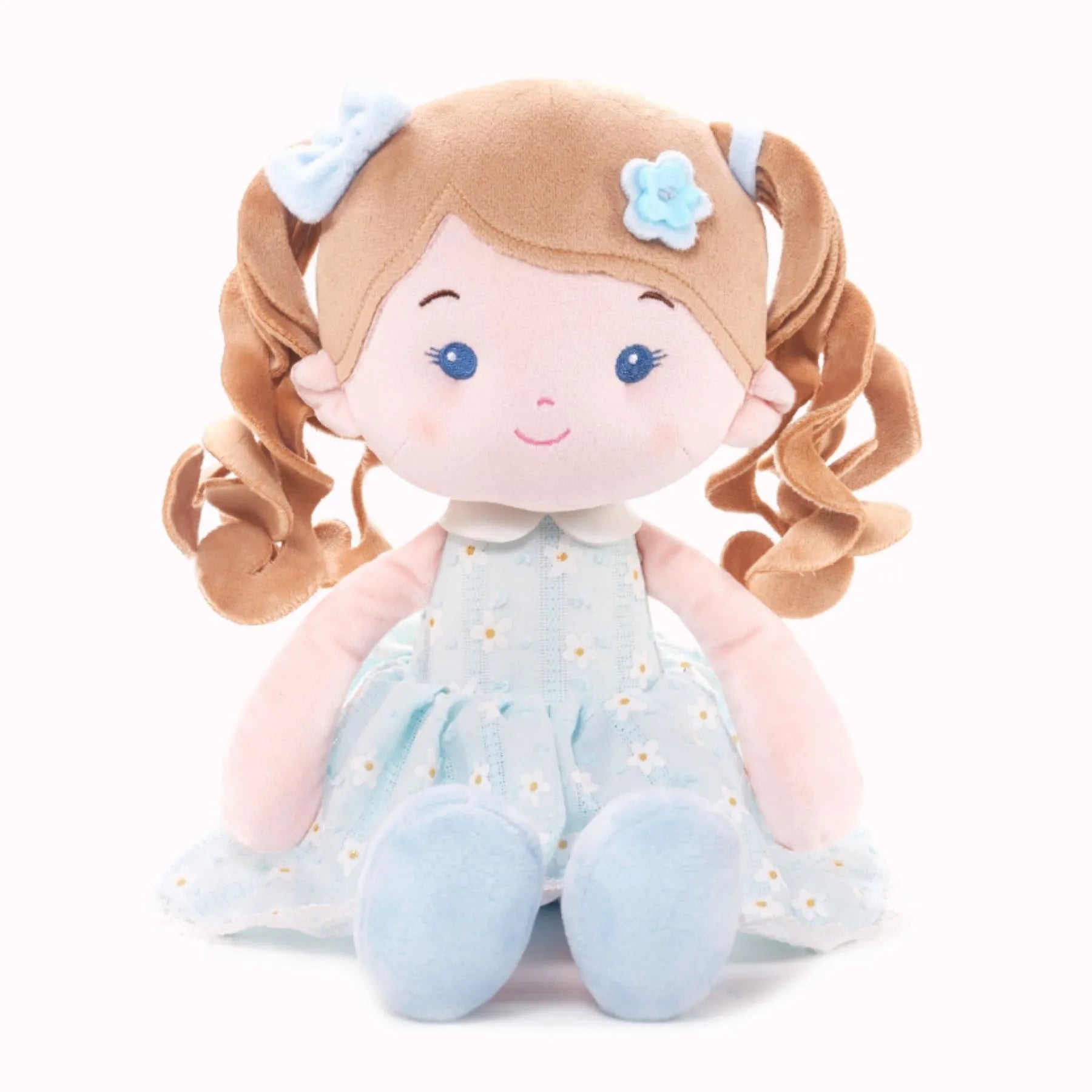 Personalized Melia Girl - Blue - Modern Doll For Display